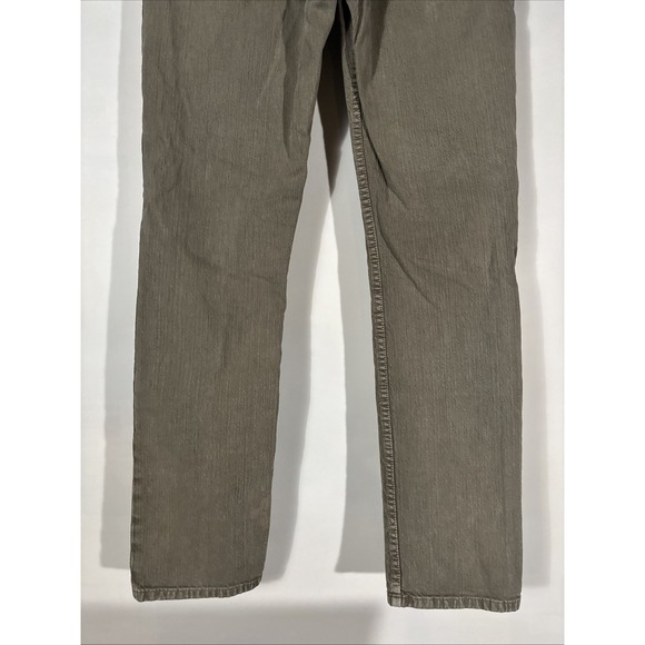 Eddie Bauer Jeans 33x32 Tan/Brown Slim Fit Stretch Cotton Canvas WorkWear Preppy - Picture 5 of 13